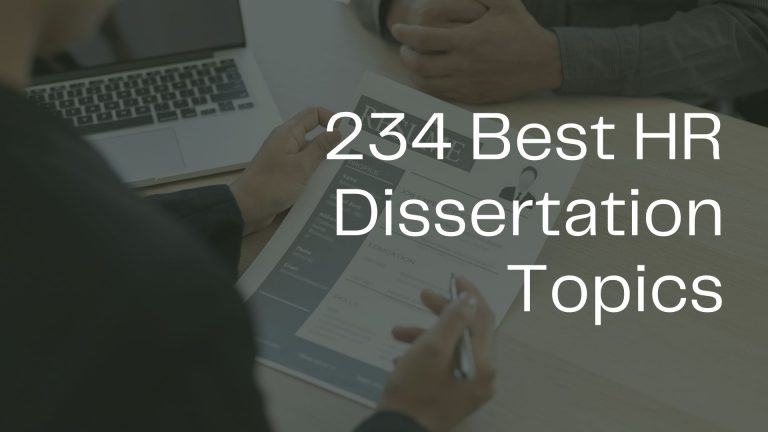 dissertation topics related to human resource