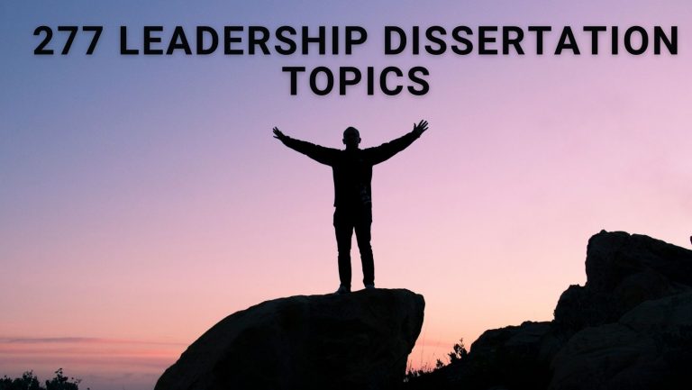 doctoral dissertation topics in educational leadership