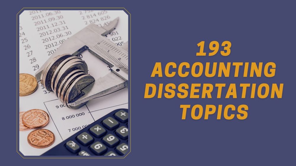 accounting dissertation topics